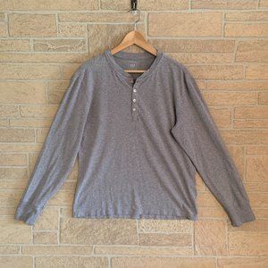 GAP Grey Henley Lightweight Sweater Longsleeve